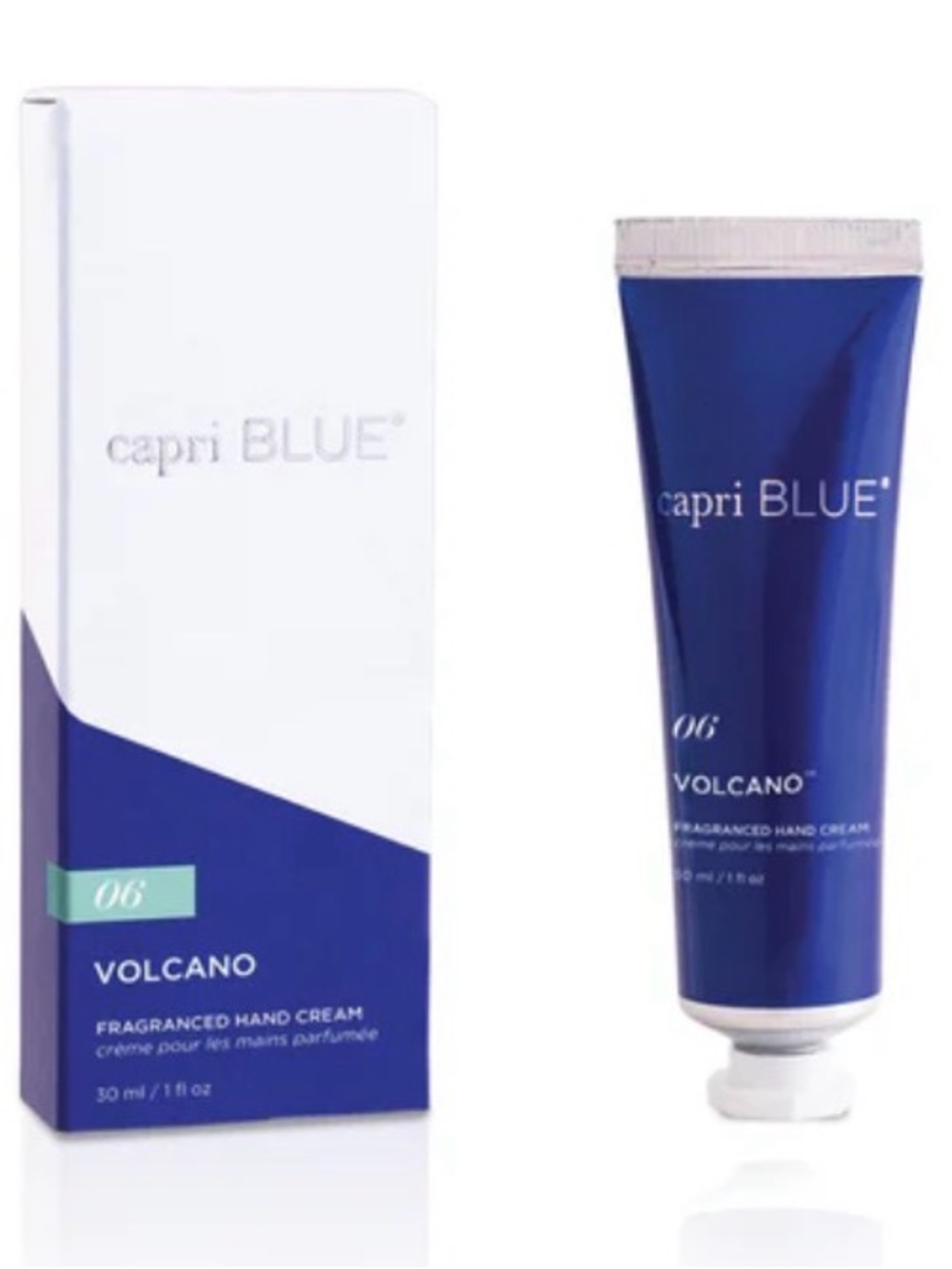 Volcano Fragranced MiniHand Cream - White & Blue 1floz